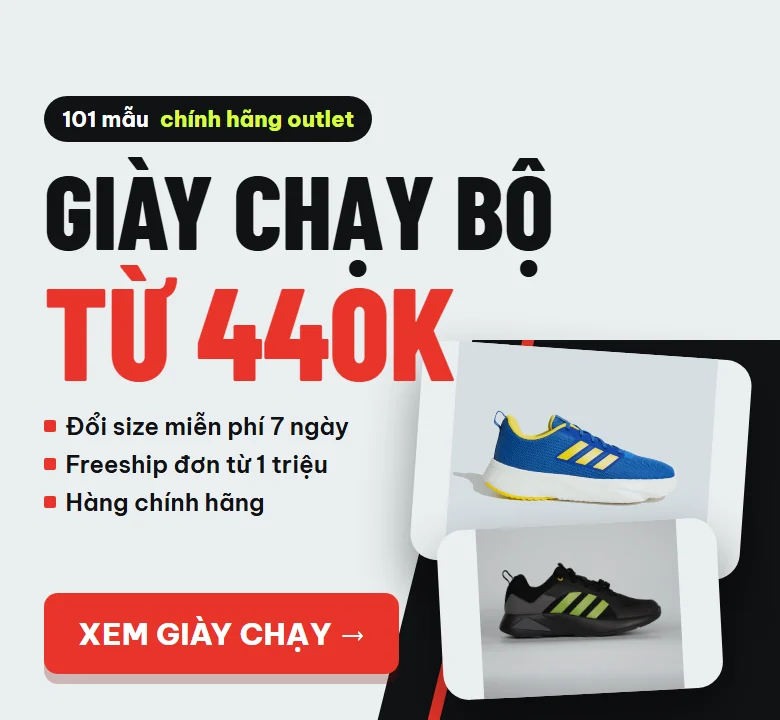 Giày chạy bộ từ 440K — 101 mẫu chính hãng outlet
