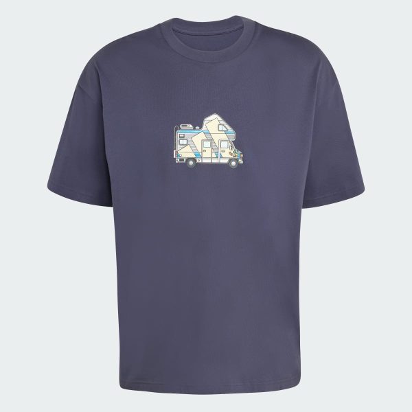 Áo Thun Terrex Camper Graphic Adidas Nam Xanh Navy