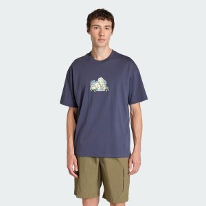 Áo Thun Adidas Terrex Camper Graphic Nam Xanh Navy