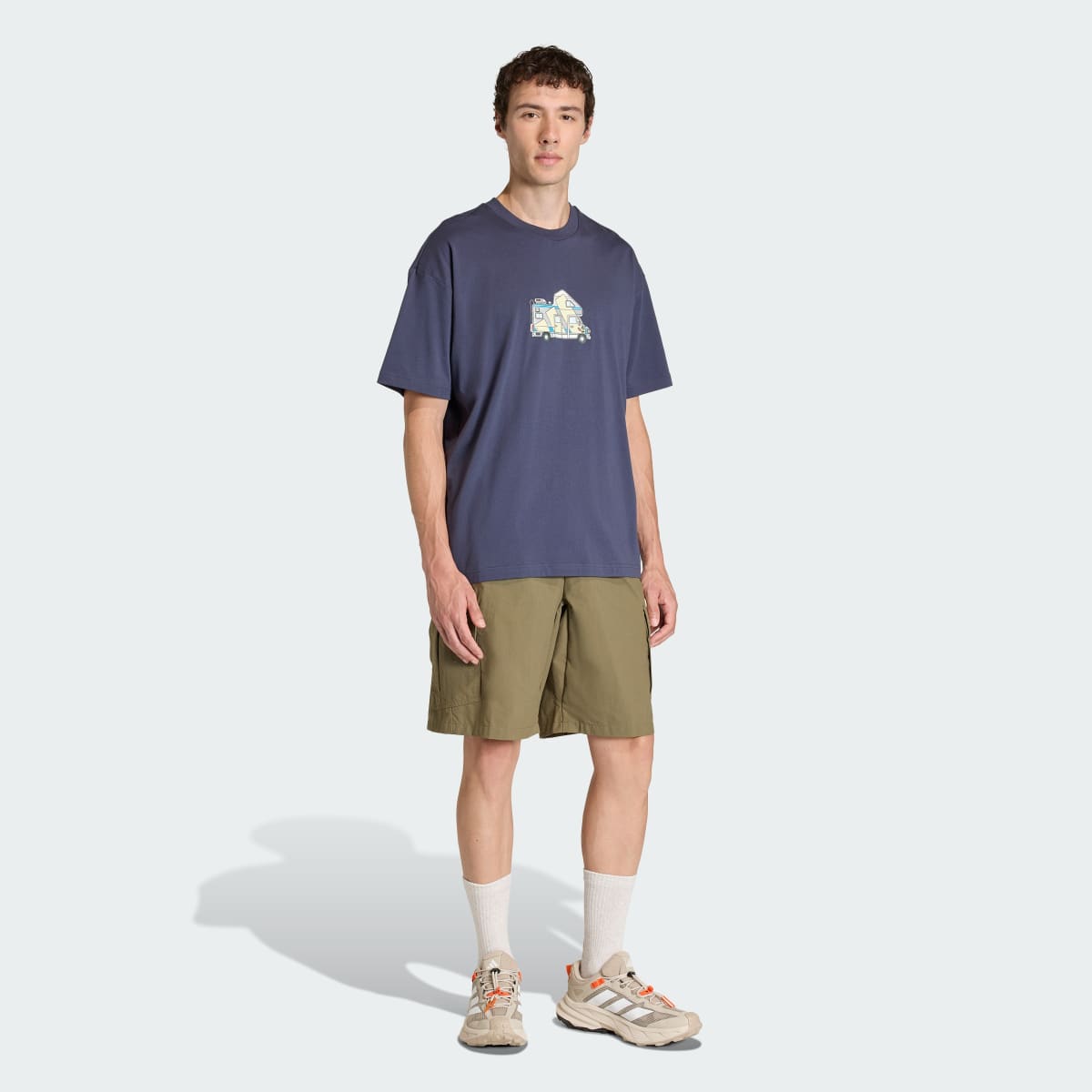 Áo Thun Terrex Camper Graphic Adidas Nam Xanh Navy