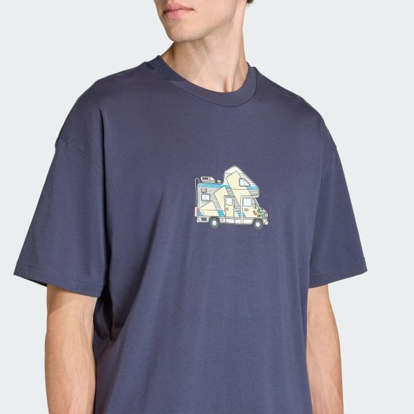 Áo Thun Terrex Camper Graphic Adidas Nam Xanh Navy
