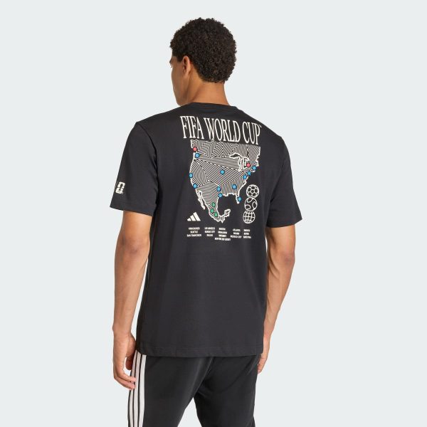 Áo Thun Graphic FIFA World Cup 26 Map Adidas Nam Đen