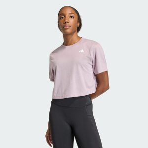 Áo Thun Adidas Tập Luyện Dáng Boxy Train Essentials Nữ Tím