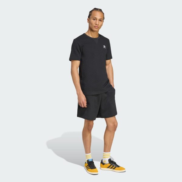 Áo thun Adidas dệt waffle Trefoil Essentials