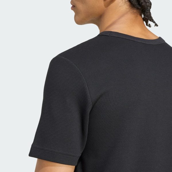 Áo thun Adidas dệt waffle Trefoil Essentials