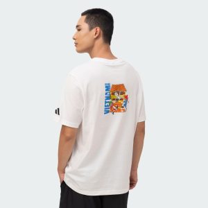 Áo thun Adidas GFX HOI AN M TEE - WHITE Nam