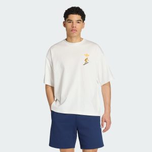 Áo thun Adidas In Hình Câu Lạc Bộ Trượt Tuyết Phục Cổ