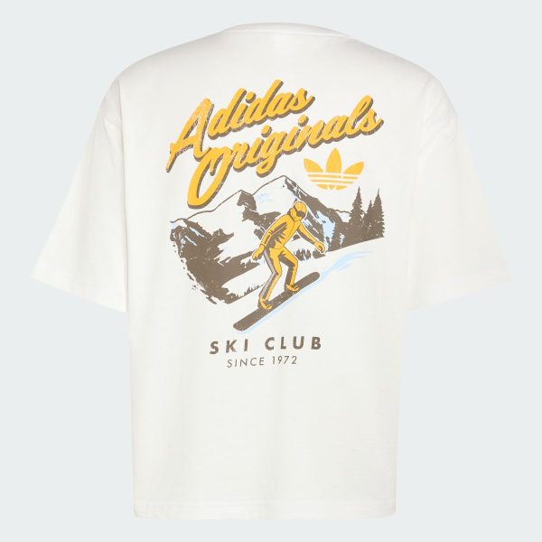 Áo thun Adidas In Hình Câu Lạc Bộ Trượt Tuyết Phục Cổ