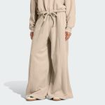 Quần Dài Adidas Jogger Ống Rộng Nữ màu be chính hãng BF365