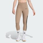 Quần Bó Tập Luyện Adidas Dài 3 Sọc Optime Nữ màu nâu chính hãng BF365