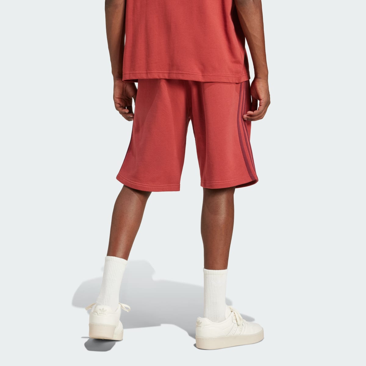 Quần Short 3 Sọc Adicolor Adidas Nam Đỏ