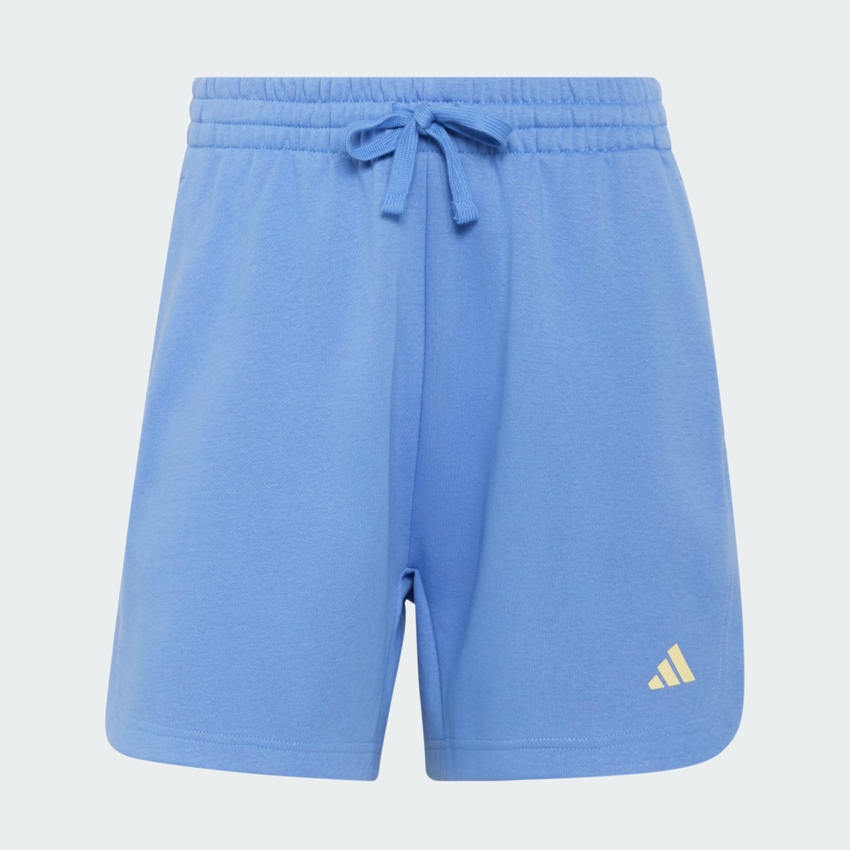 Quần Short Nỉ 3 Stripes Studio Nữ Xanh Dương