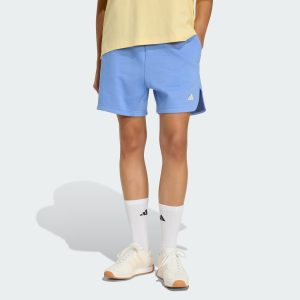 Quần Short Nỉ 3 Stripes Studio Nữ Xanh Dương