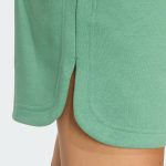 Quần Short Nỉ 3 Stripes Studio Nữ Xanh Lá