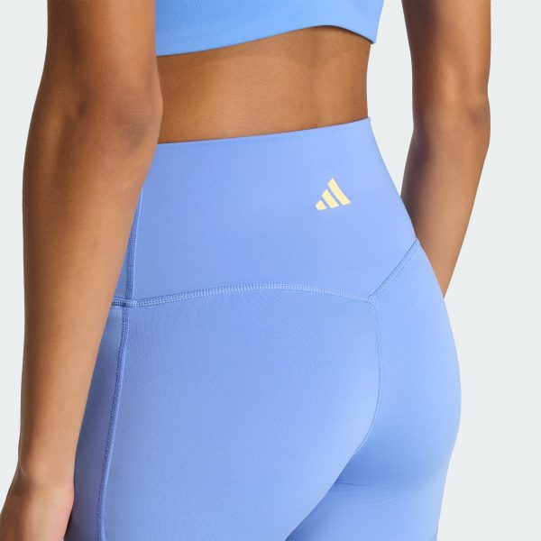 Quần Legging Ngắn 3 Stripes Studio All Me Booty Adidas Nữ