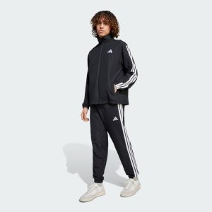 Bộ áo-quần thể thao adidas 3-Stripes Woven Tracksuit nam đen