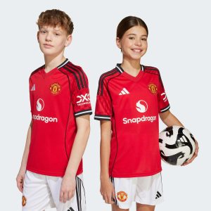 Áo Đấu Sân Nhà Manchester United 25/26 Adidas Trẻ Em