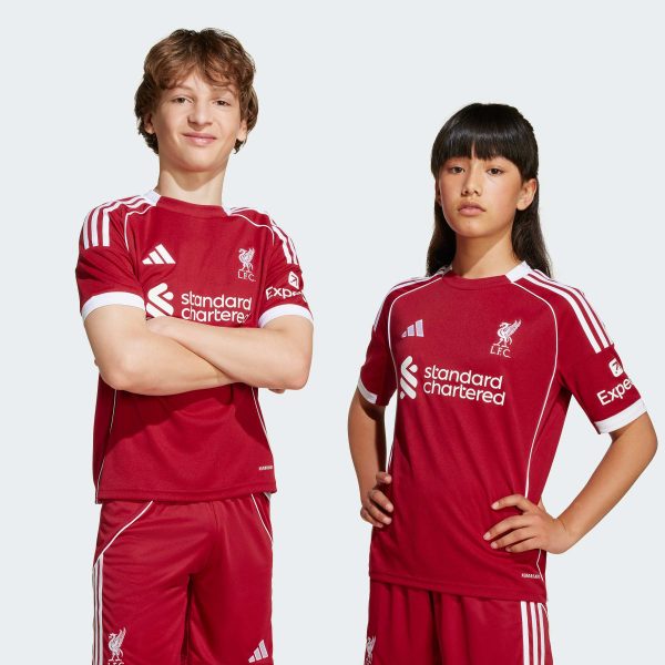 Áo Đấu Sân Nhà Liverpool FC 25/26 Adidas Trẻ Em