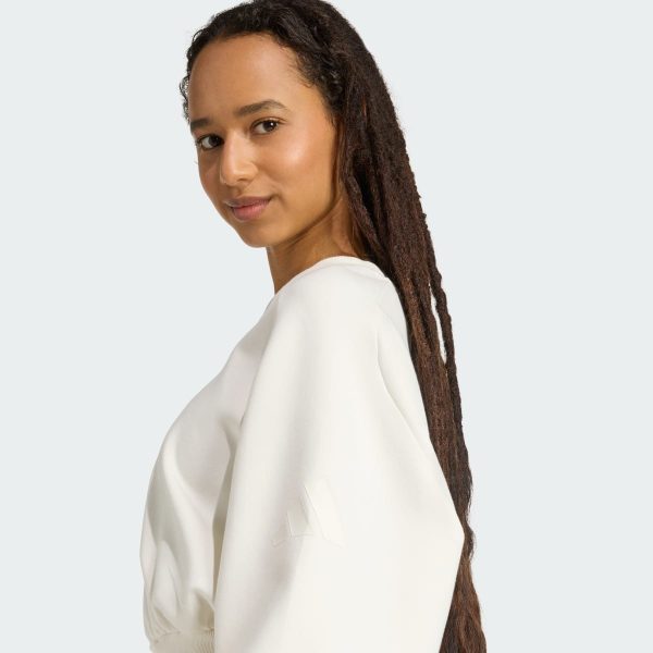 Áo Sweatshirt Dáng Rộng Soft Lux Adidas Nữ