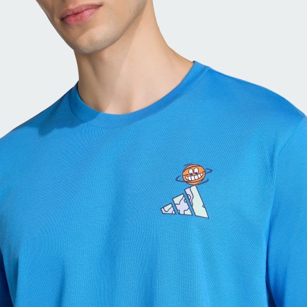 Áo Thun Bóng Rổ Graphic Earth Day Adidas Nam
