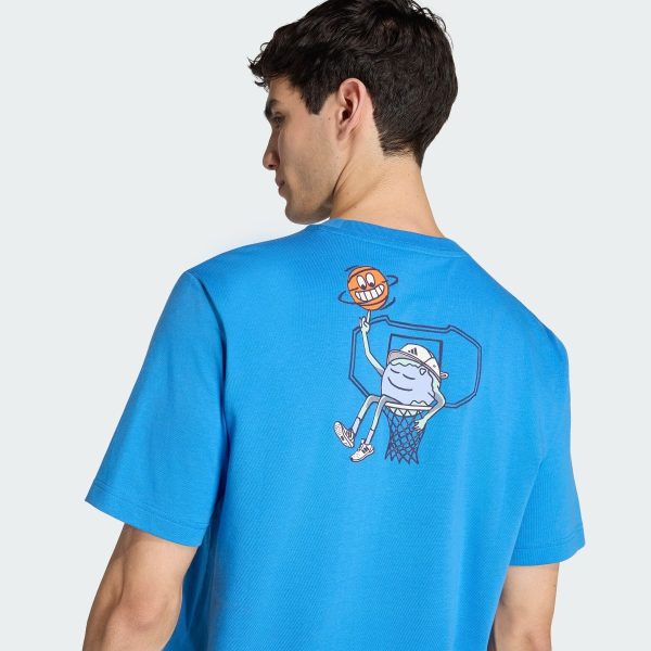 Áo Thun Bóng Rổ Graphic Earth Day Adidas Nam