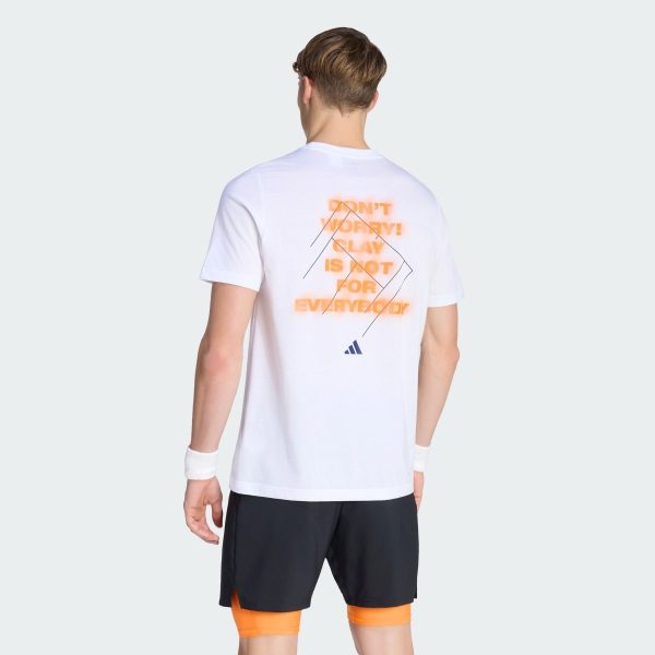 Áo Thun Graphic Tennis Clay Is Not Adidas Nam