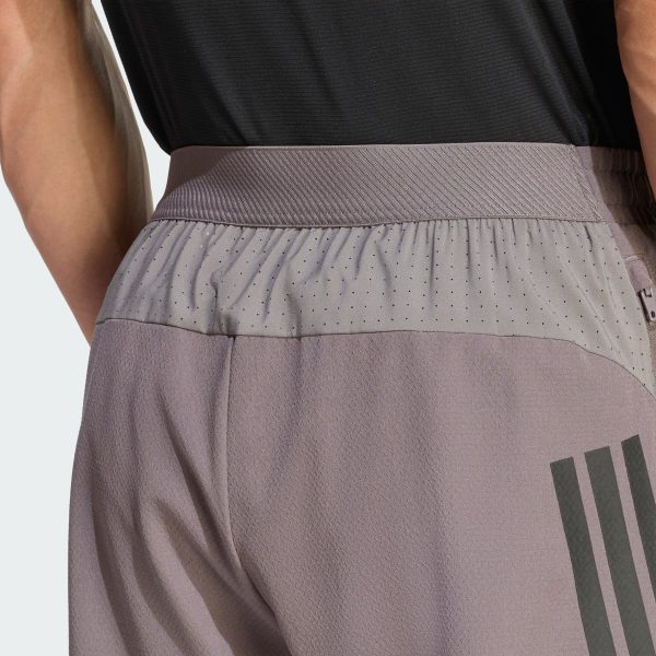 Quần Short 3 Gạch D4T PrimeLift Adidas Nam Màu Xám Than