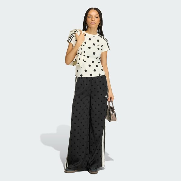 Quần dài Adidas ỐNG RỘNG SATIN POLKA DOTS Nữ